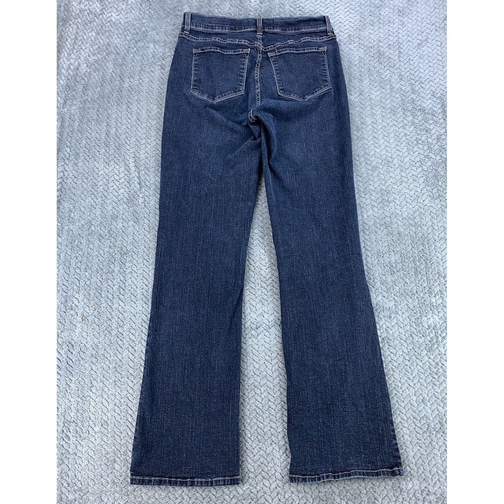NYDJ Jeans Women's Size 10 Dark Blue Bootcut Lift Tuck USA Made Stretch 30x32 - Picture 13 of 16